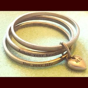 America Eagle Outfitters Follow Your Heart Bangles
